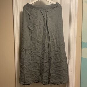 Flax Grey Maxi Skirt